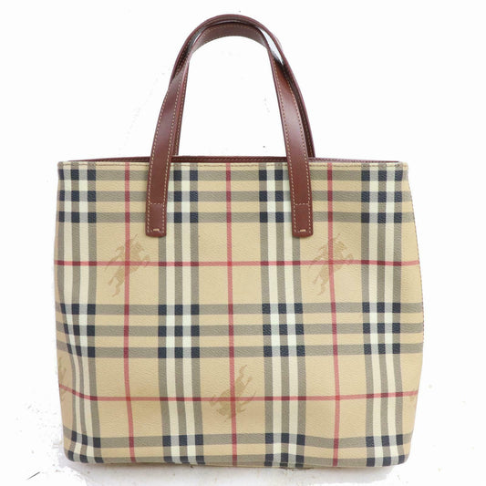 Burberry London Tote Bag Beige PVC (SHC1-15584)