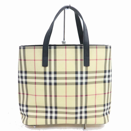 Burberry London Tote Bag Beige PVC (SHC1-14338)