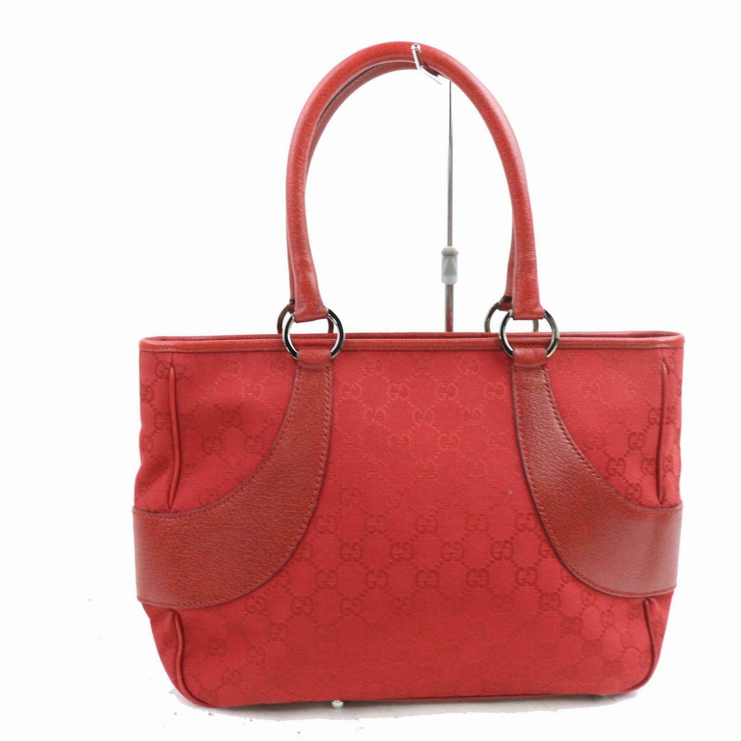 Gucci Red Canvas Tote Style 2