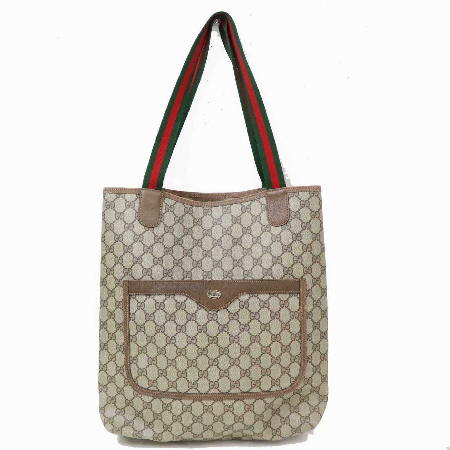 Gucci White Canvas Tote Style 2