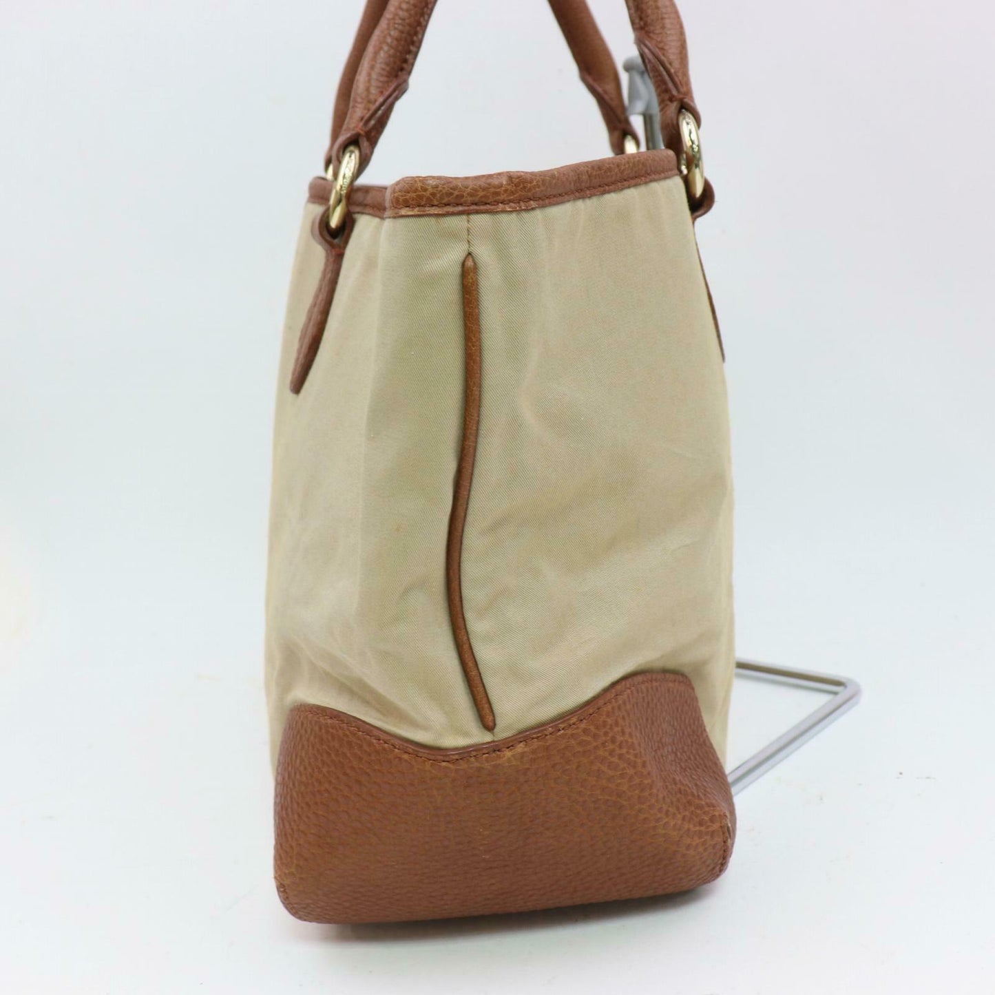 Burberry Hand Bag Beige Canvas (SHC7-10980)