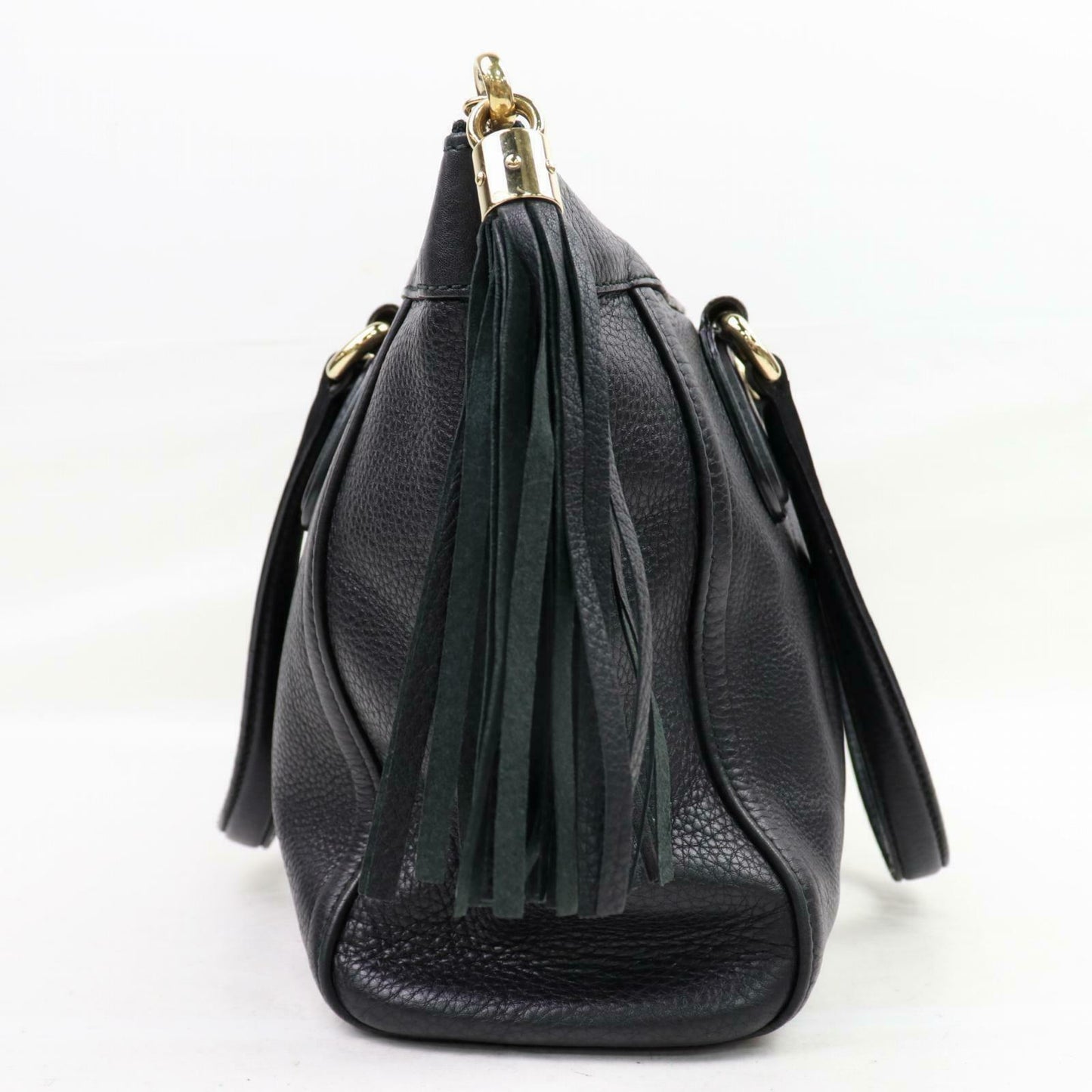 Gucci Black Leather Tote Style 21