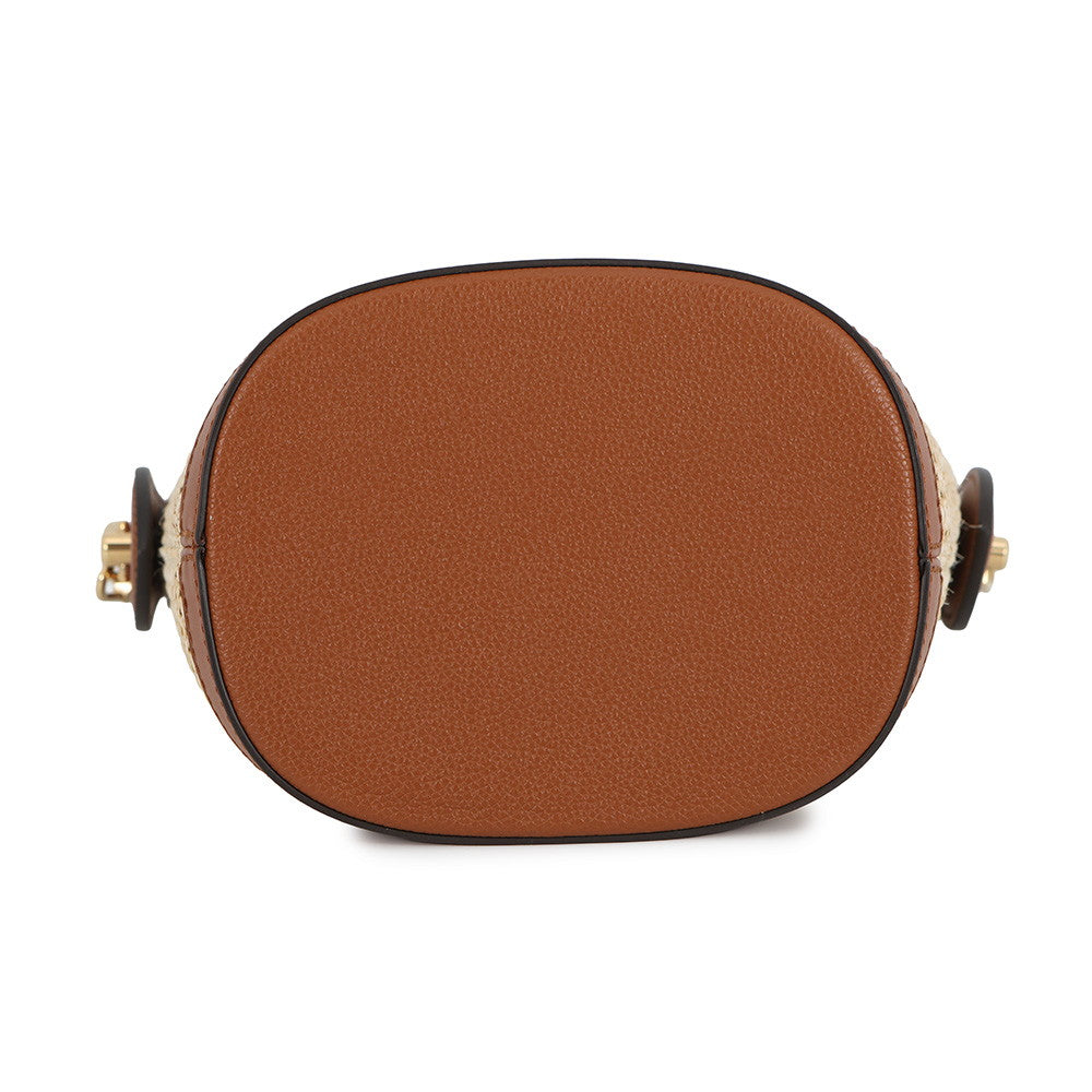 LOUIS VUITTON Petit Bucket Caramel BeigeM59962 Raffia Leather