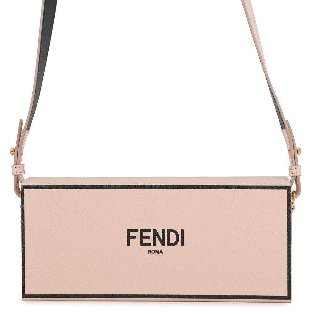 FENDI Box Shoulder Bag Pink8BT340 Leather