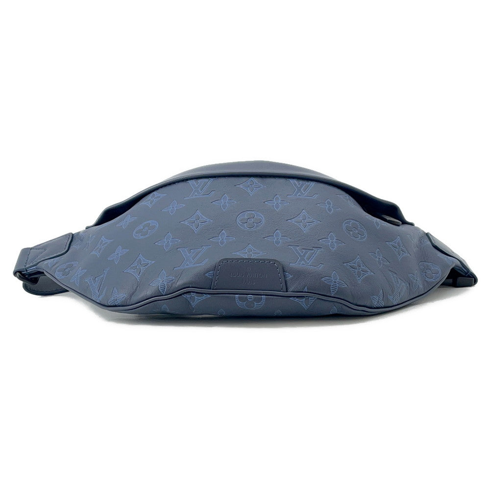 LOUIS VUITTON Discovery Bumbag Noir Navy BlueM45729 Monogram Shadow Size PM