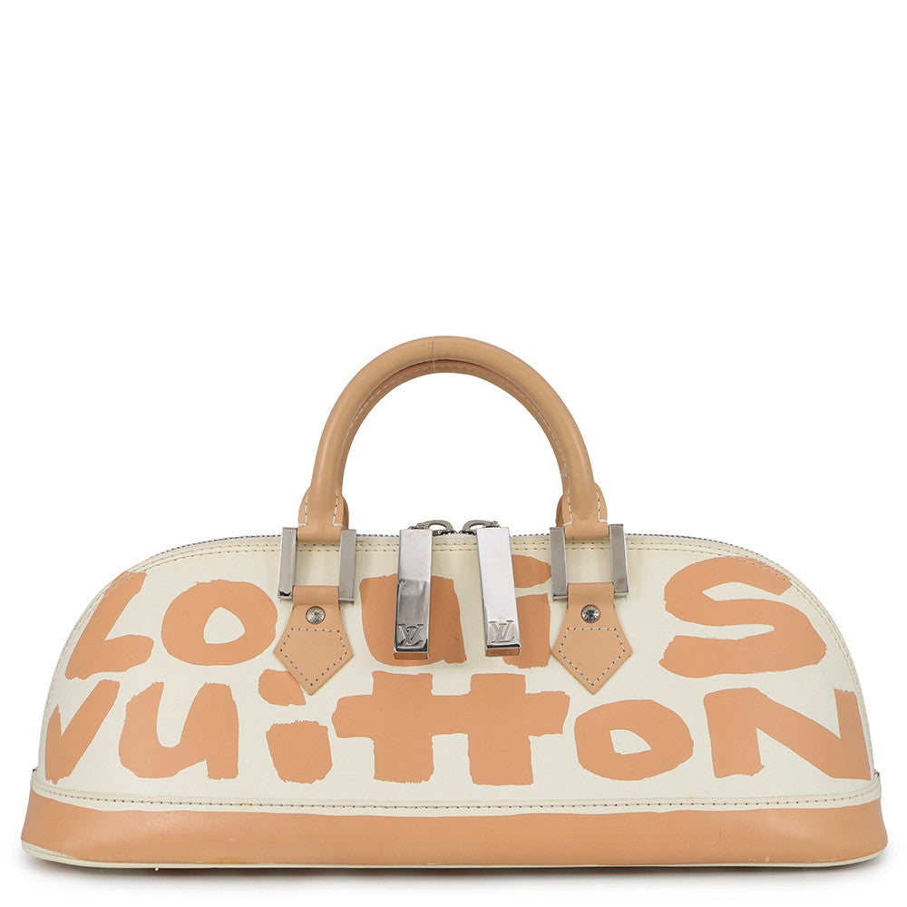 LOUIS VUITTON Alma Horizontal Beige WhiteM92176 Monogram Graffiti