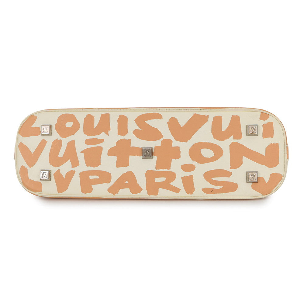 LOUIS VUITTON Alma Horizontal Beige WhiteM92176 Monogram Graffiti