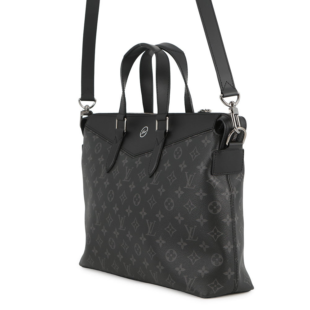LOUIS VUITTON Fragment Briefcase Explorer NoirM43279 Monogram Eclipse