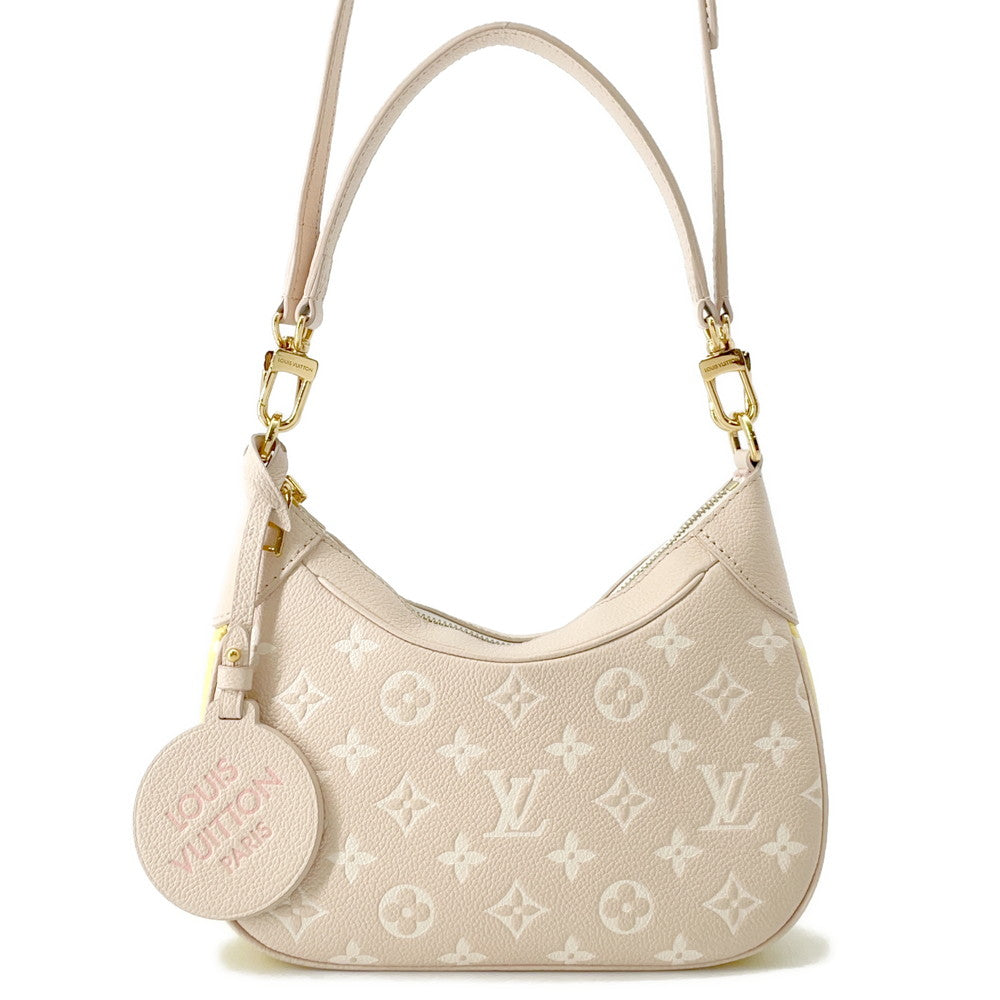 LOUIS VUITTON Bagatelle NM Beige Pink YellowM46113 Monogram Empreinte Leather