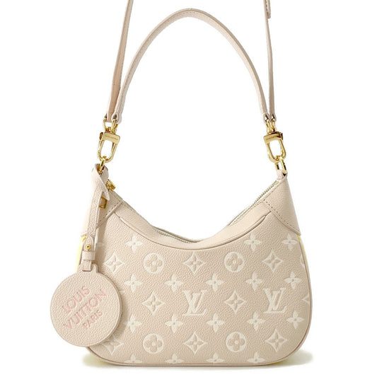 LOUIS VUITTON Bagatelle NM Beige Pink YellowM46113 Monogram Empreinte Leather