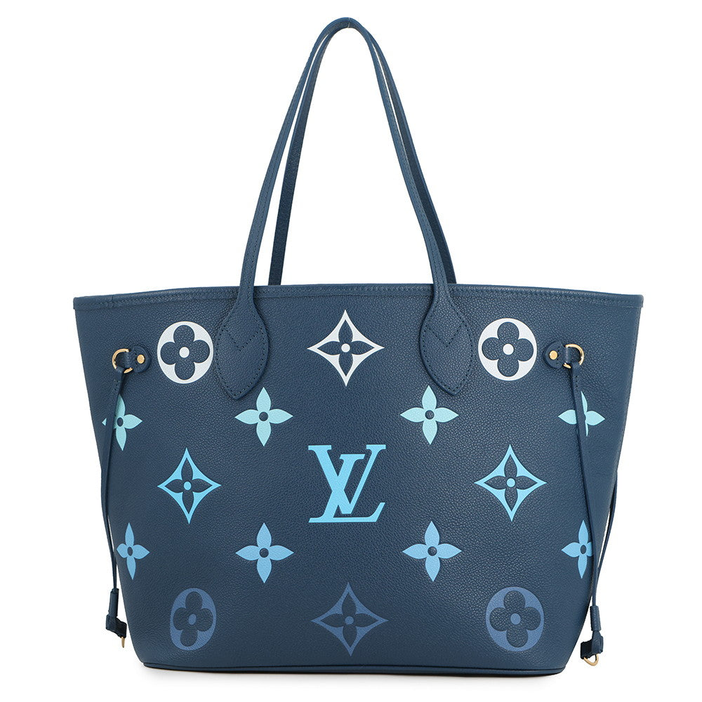 LOUIS VUITTON Neverfull GradationBlueM46514 Monogram Empreinte Leather Size MM
