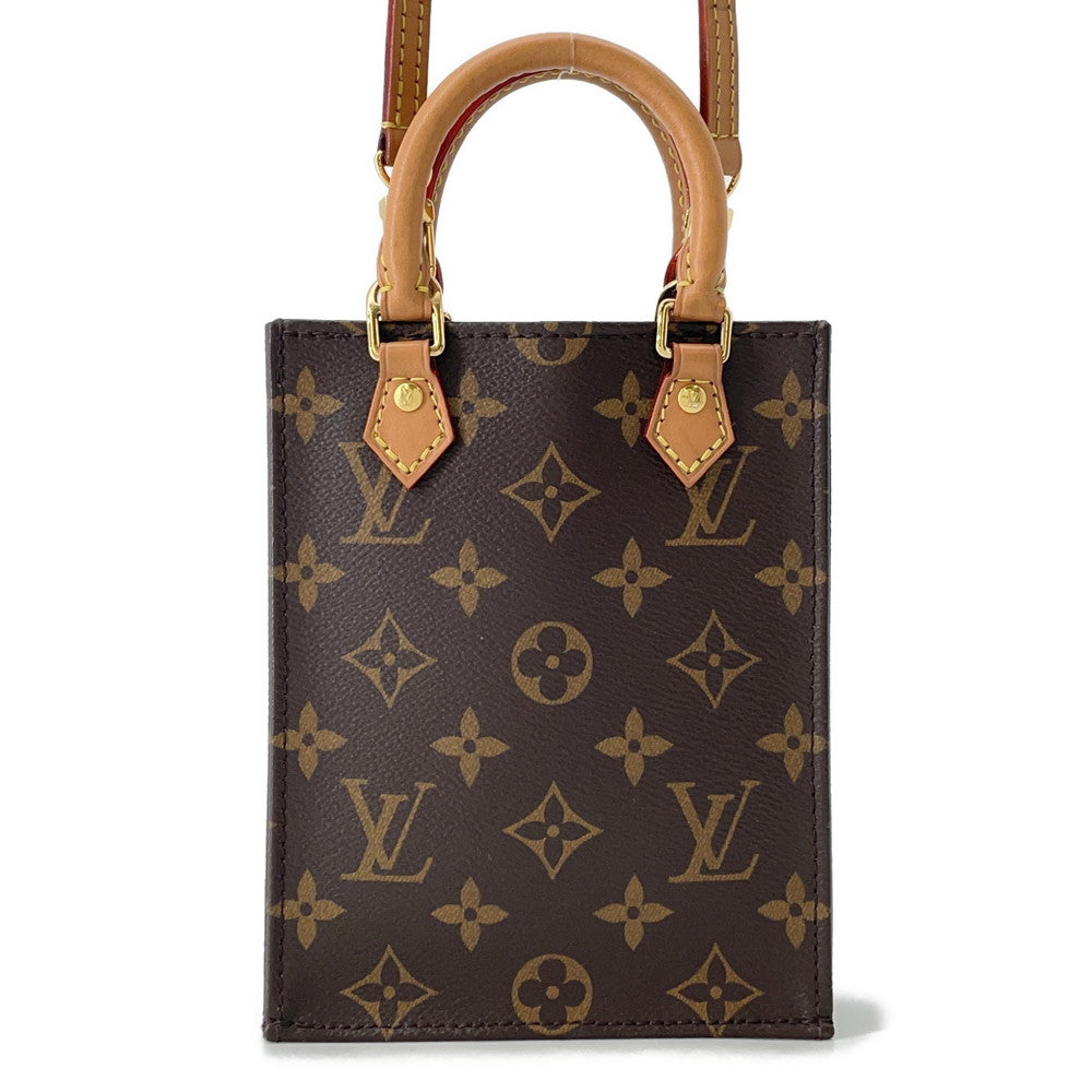 LOUIS VUITTON Petit Sac Plat BrownM81295 Monogram