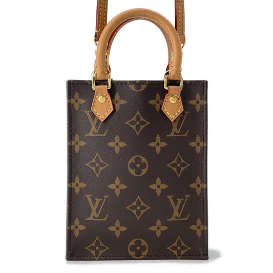 LOUIS VUITTON Petit Sac Plat BrownM81295 Monogram