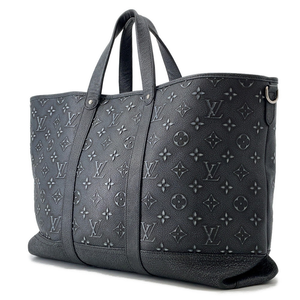 LOUIS VUITTON Trolley tote NoirM21371 Monogram Pattern CowhideLeather