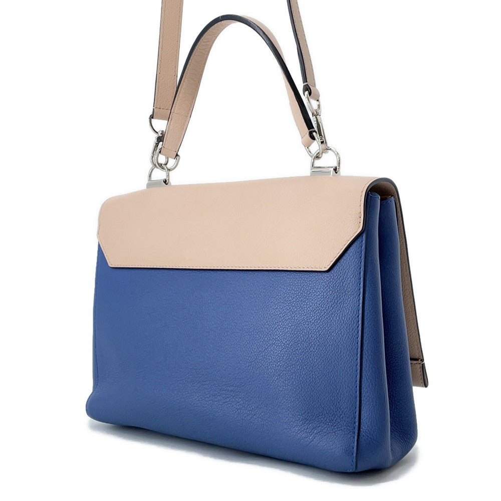 LOUIS VUITTON Rock Me 2 Beige BlueM41793 Calf Leather Denim Encre