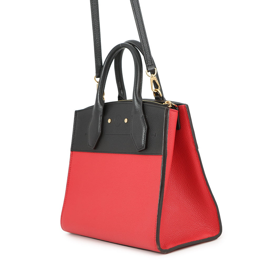 LOUIS VUITTON City Steamer Noir RougeM54868 Leather Size PM