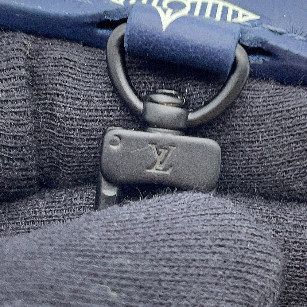 LOUIS VUITTON Gaston Wearable Wallet Navy WhiteM83384 Monogram Shadow