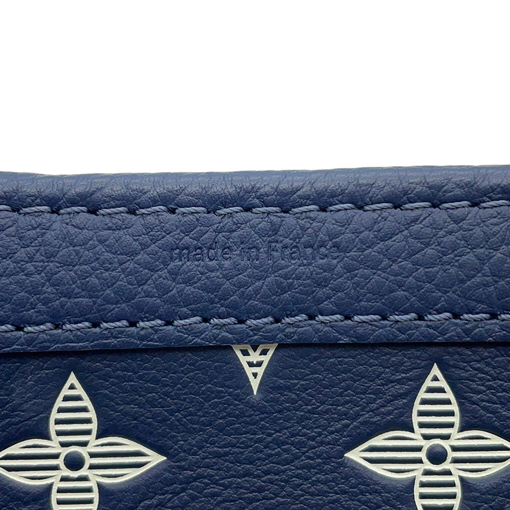 LOUIS VUITTON Gaston Wearable Wallet Navy WhiteM83384 Monogram Shadow