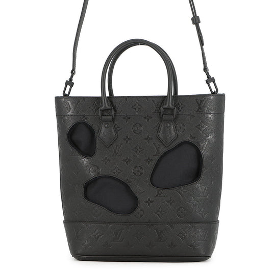 LOUIS VUITTON With Halls Comme des Gar ons Rei Kawakubo Collaboration NoirM45887 Monogram Empreinte Leather Size PM