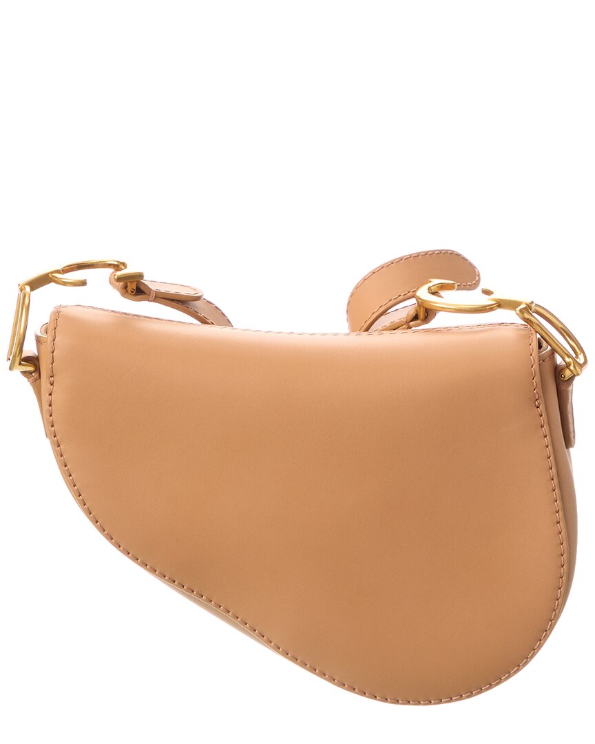 Dior Small Leather Saddle Bag