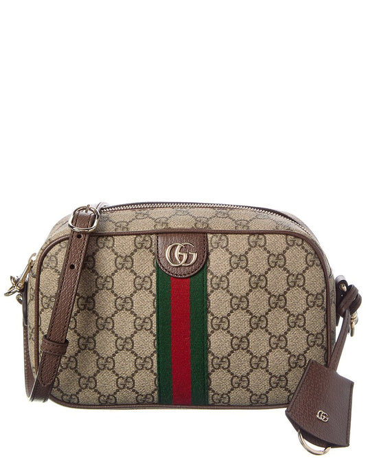 Gucci Ophidia Small Gg Supreme Canvas & Leather Camera Bag