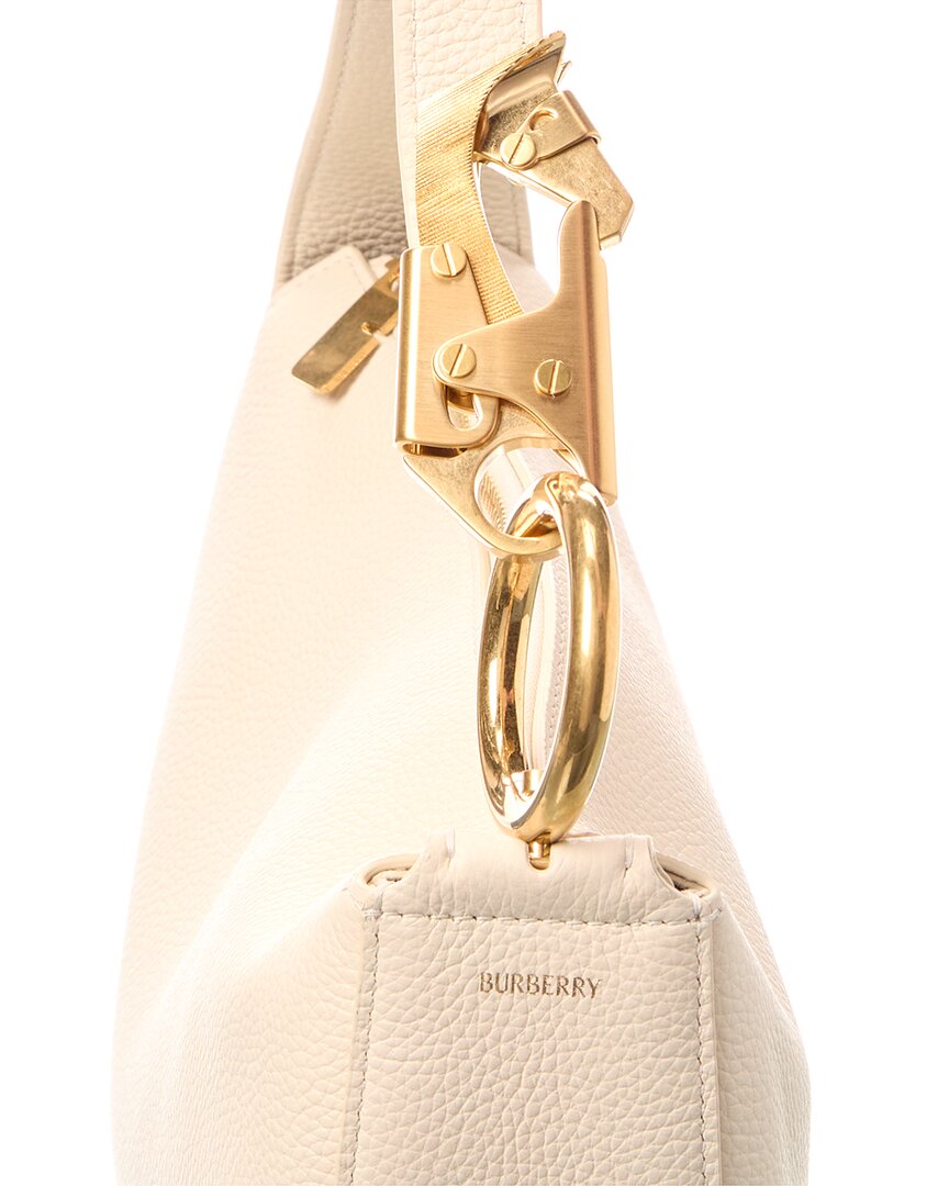 Burberry Knight Arc Leather Hobo Bag