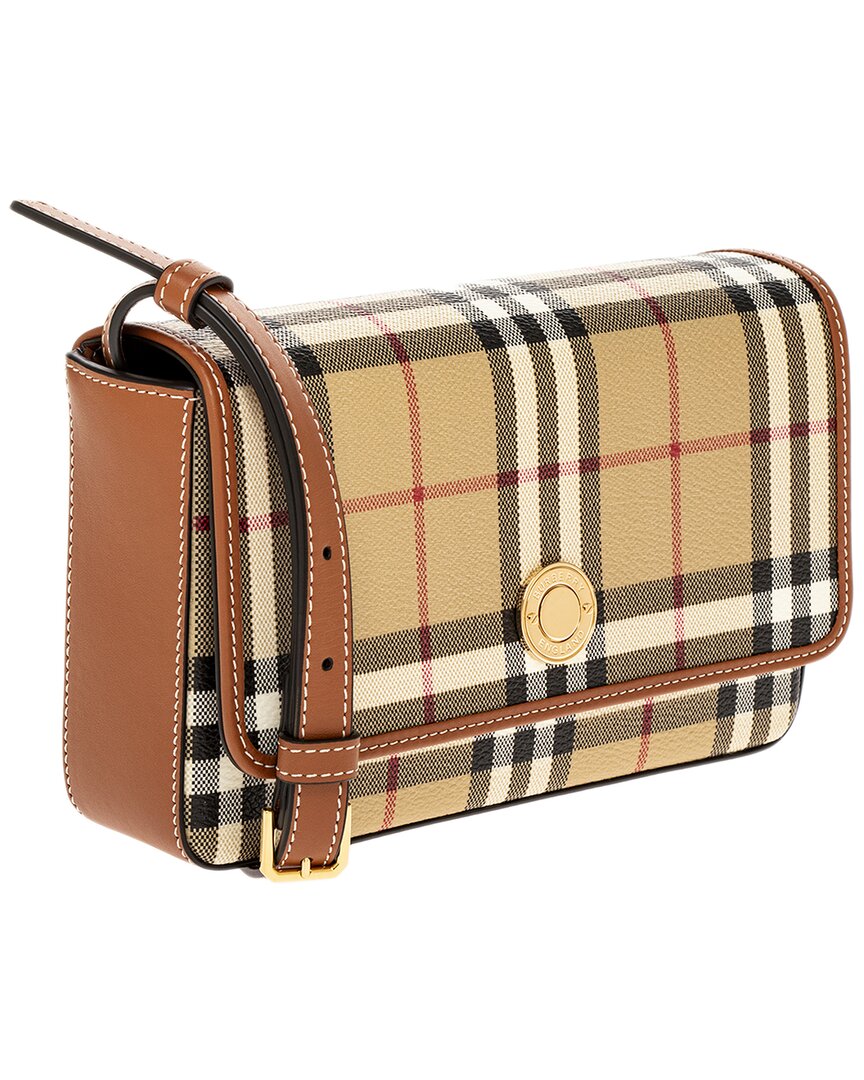 Burberry Hampshire Canvas & Leather Crossbody