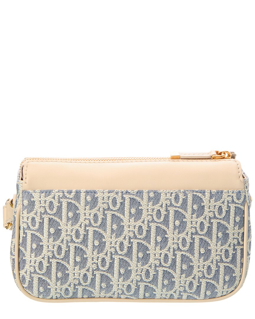 Dior Small 30 Montaigne Canvas & Leather Shoulder Bag