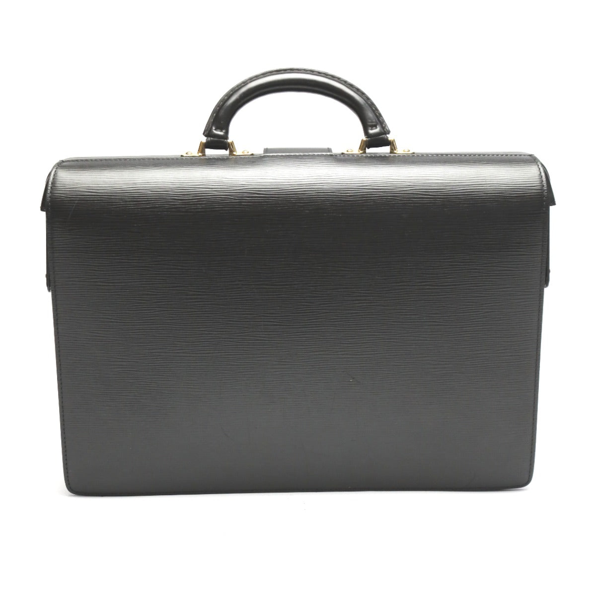 LOUIS VUITTON Business bag Epi Leather black Epi Fermoire