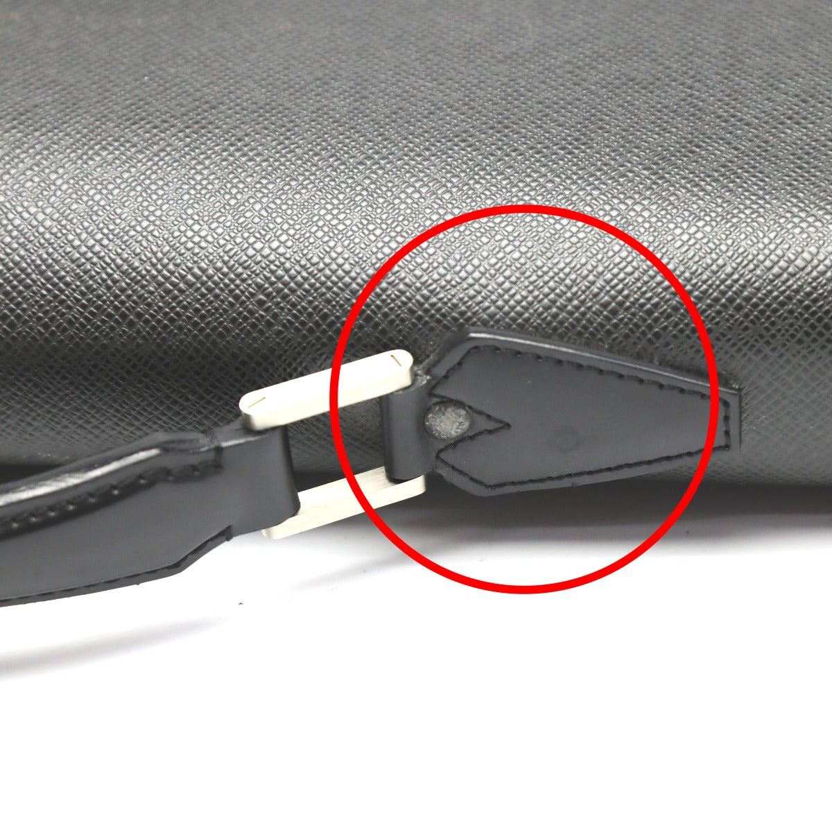 LOUIS VUITTON Handbag M30032 Taiga black Documents bag Taiga Serviet Moskova mens
