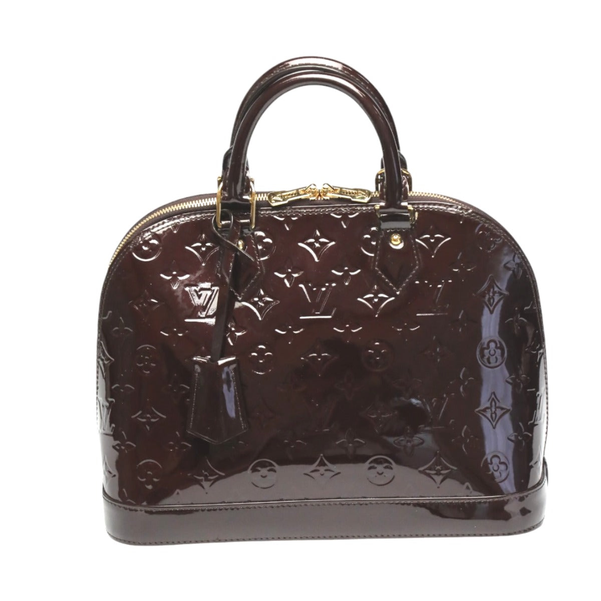 LOUIS VUITTON Handbag Monogram Vernis wine-red Vernis Alma PM