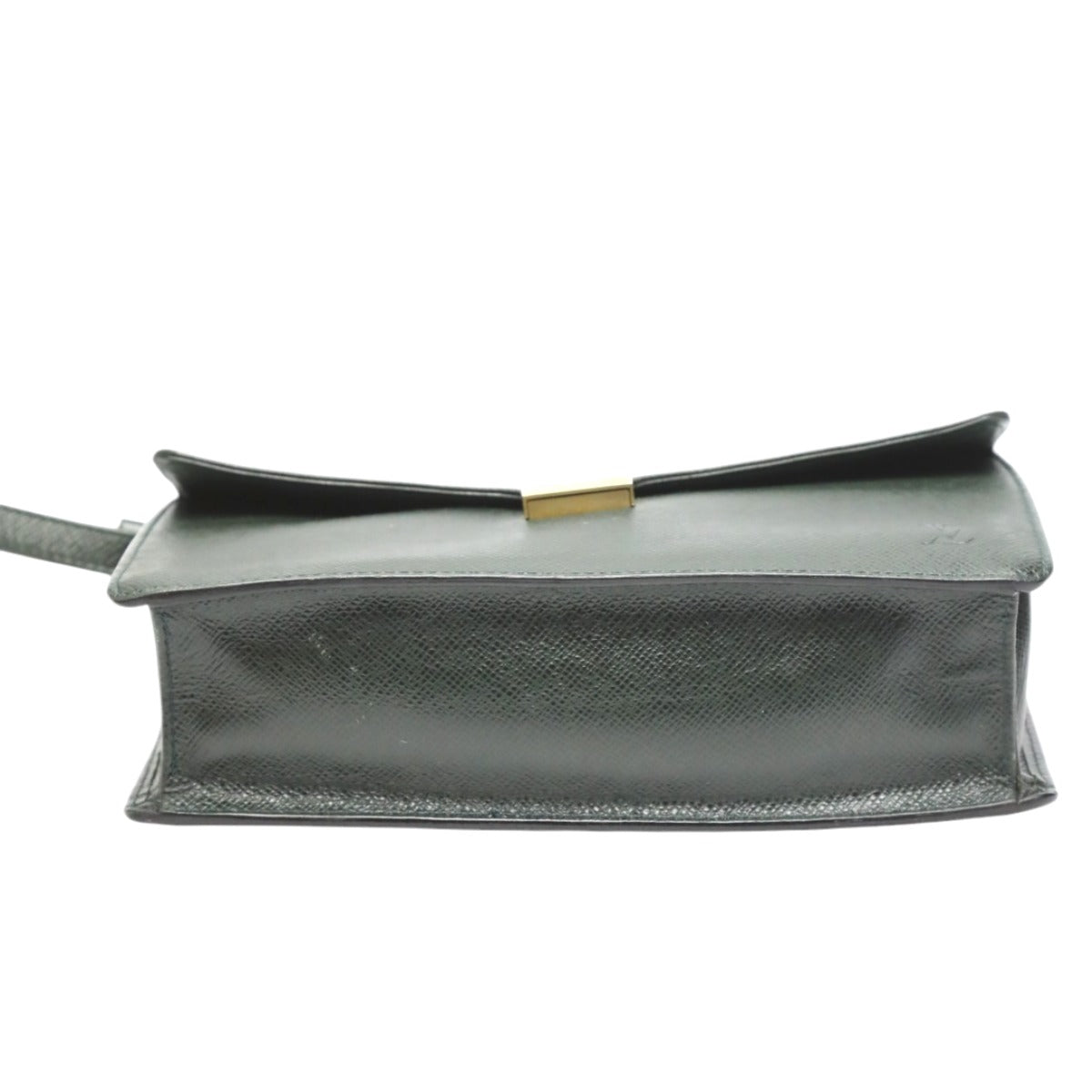 LOUIS VUITTON business bag Taiga green Clutch back Taiga Porto Doqun mens