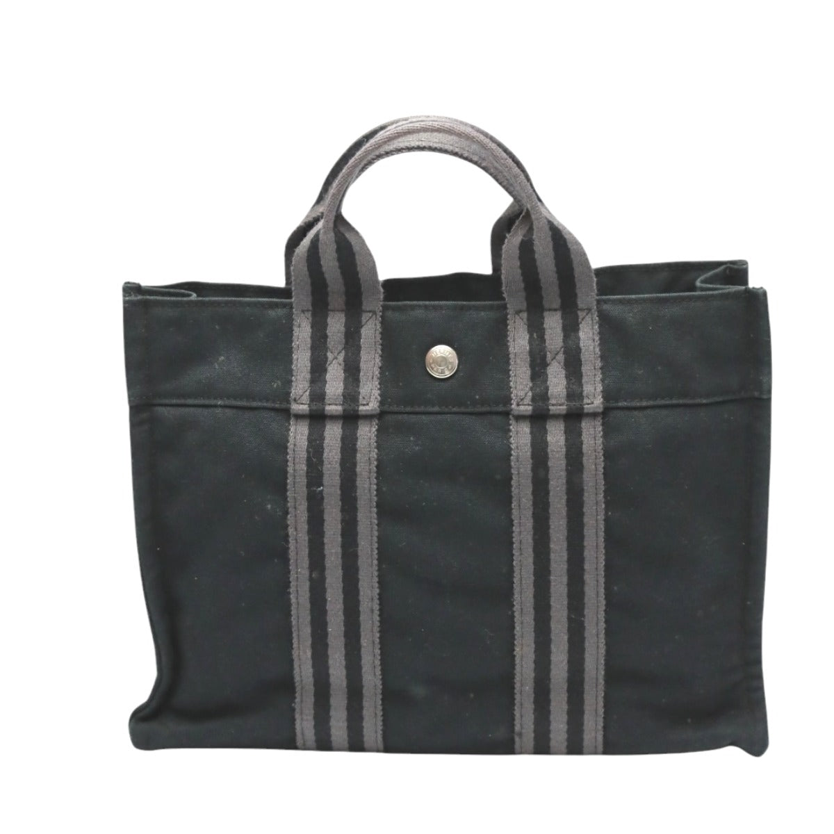 HERMES Tote Bag canvas gray Tote Bag Her Line Tote PM unisex(Unisex)