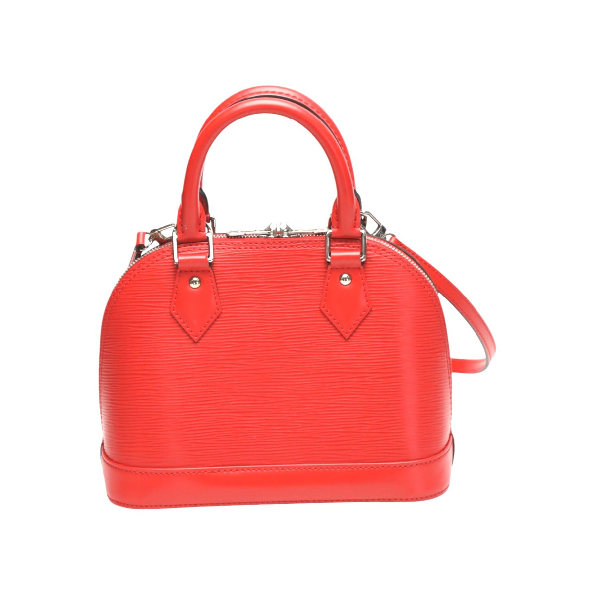 LOUIS VUITTON Shoulder Bag Epi Leather Red Shoulder Bag Epi Nano Alma Women