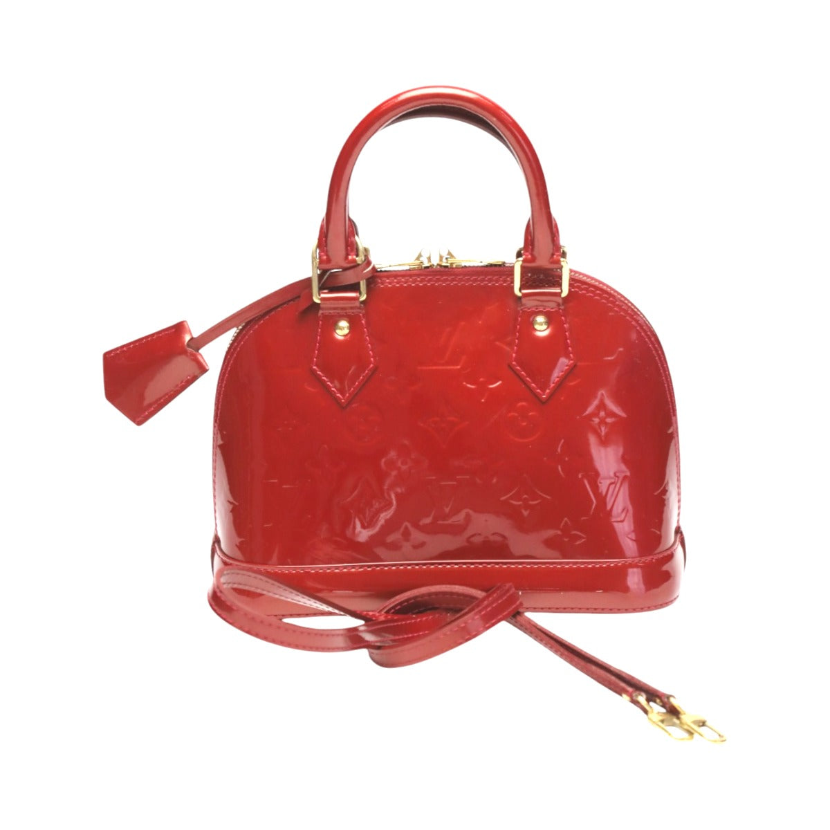 LOUIS VUITTON Handbag Monogram Vernis Red bag Monogram Alma BB Women