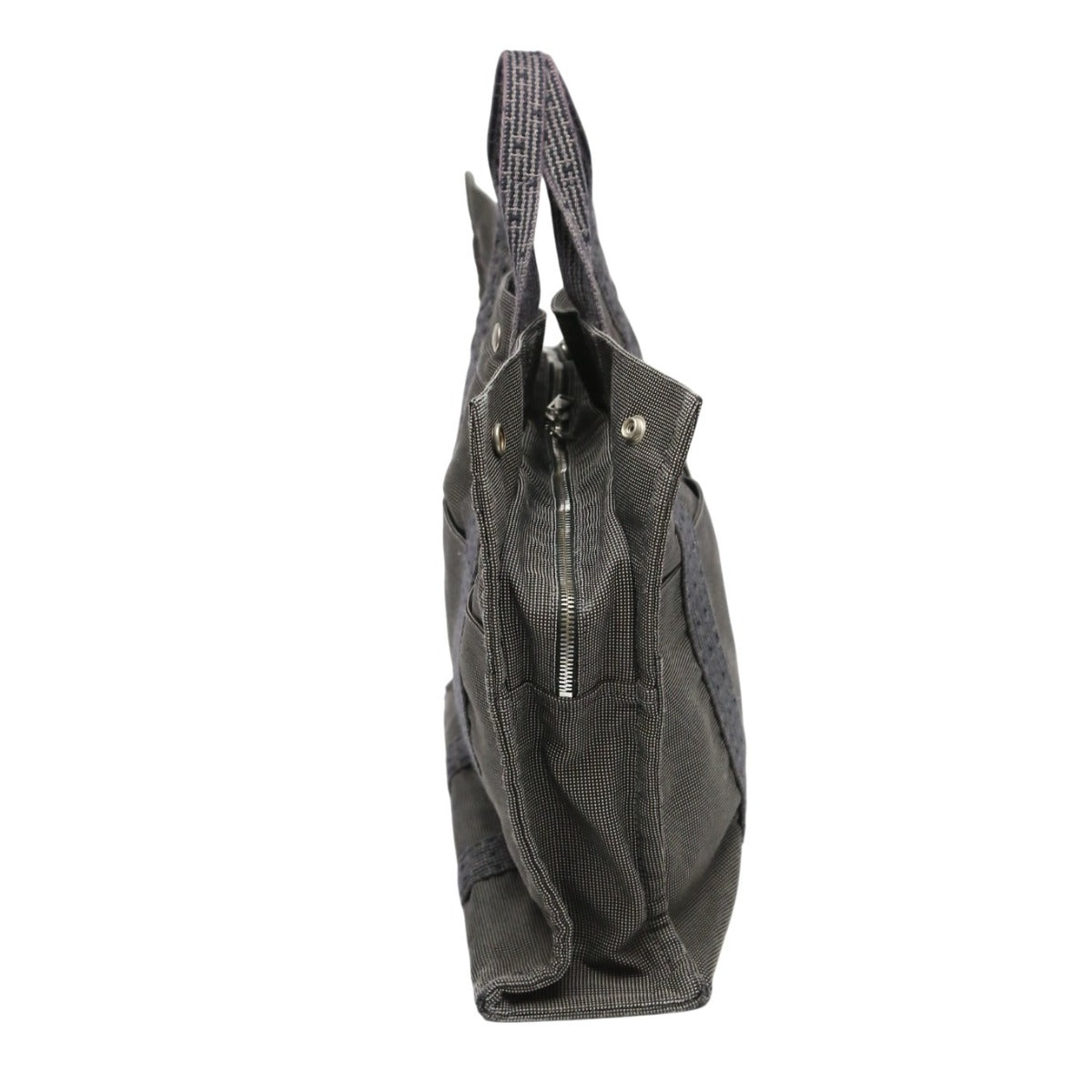 HERMES Tote Bag canvas gray Business bag Her LineTote MM