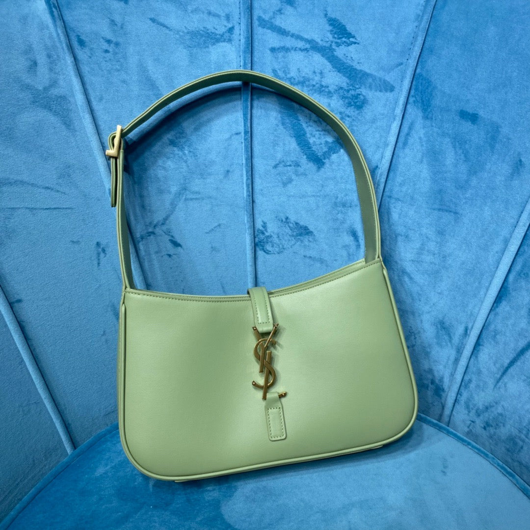 Yves Saint Laurent Hobo Bag In Smooth Light Green