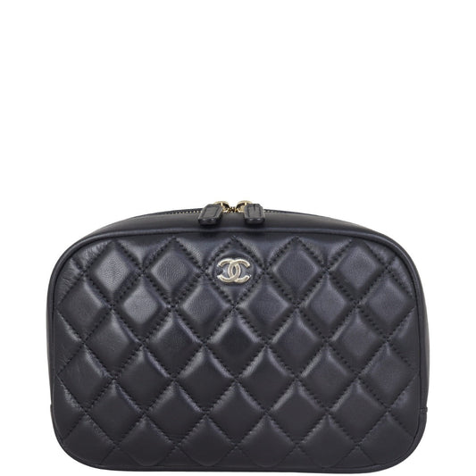 Chanel Quilted Cosmetic Case Medium | Black