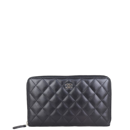 Chanel Classic CC Zip Around Organiser Wallet | Black