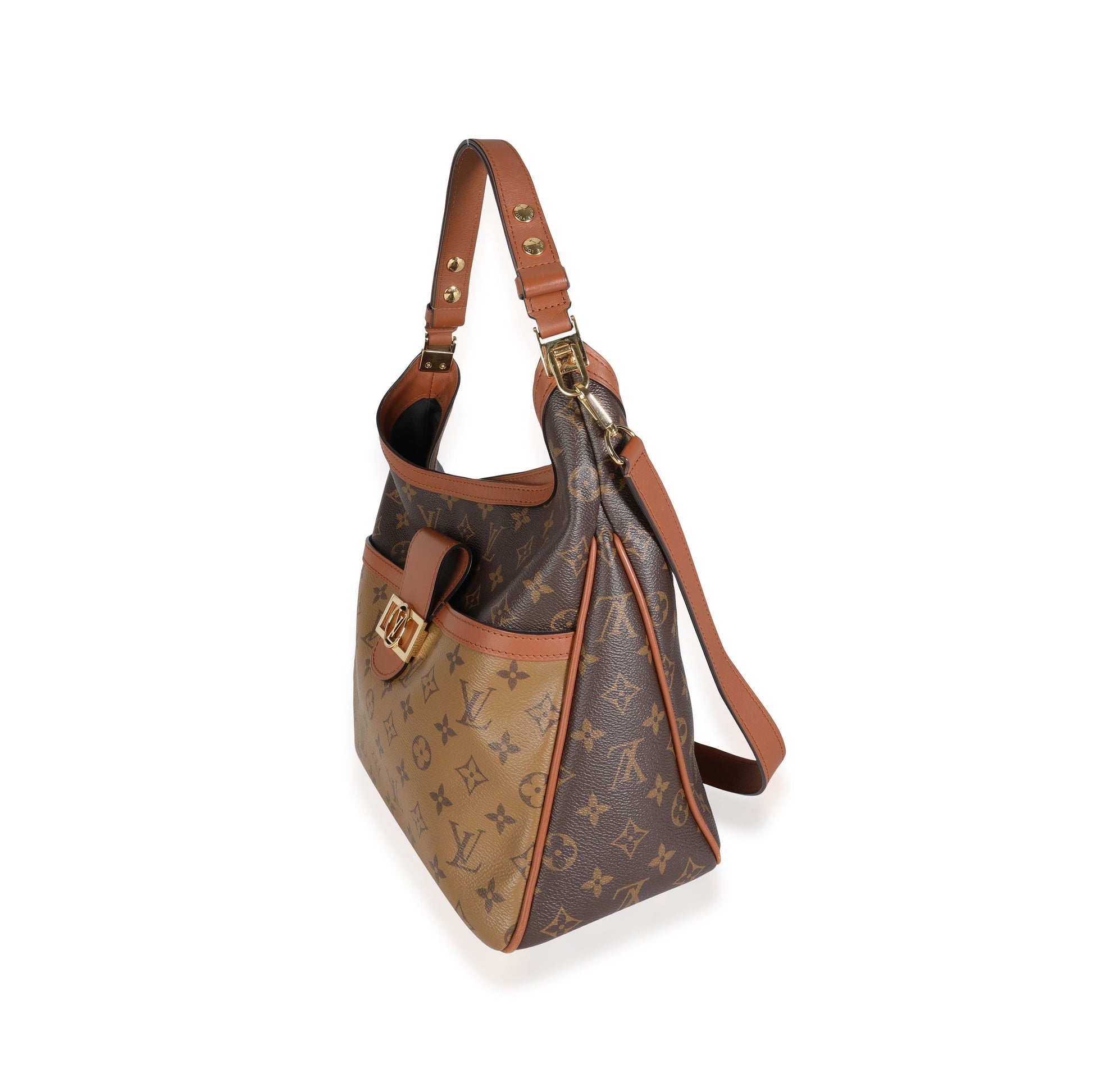  Louis Vuitton Monogram & Monogram Reverse Canvas Dauphine Hobo MM