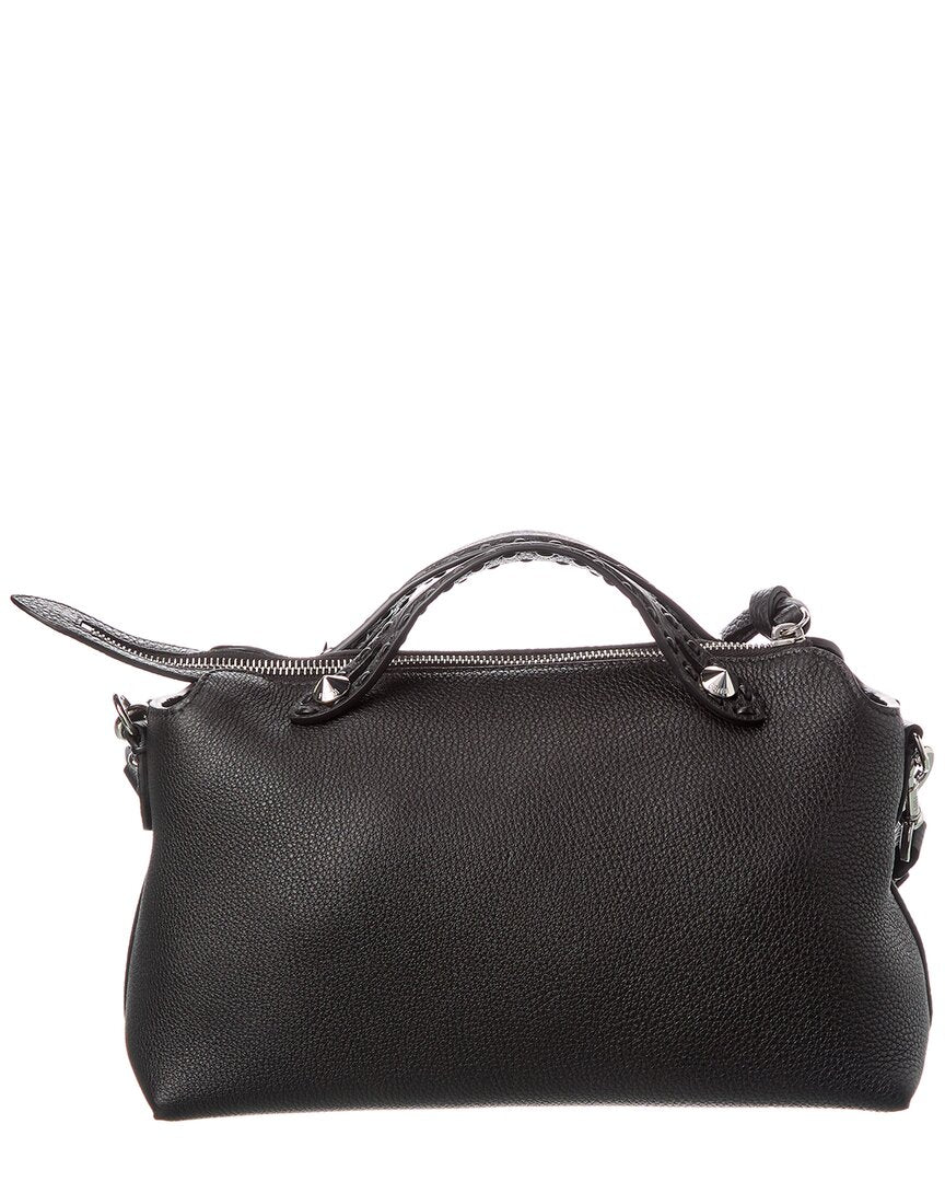 Fendi By The Way Selleria Medium Leather Shoulder Bag, Black
