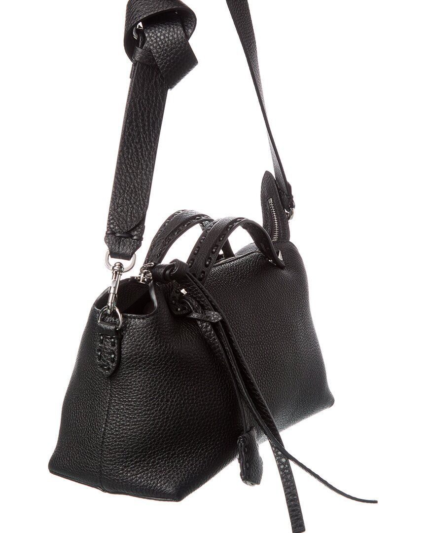 Fendi By The Way Selleria Medium Leather Shoulder Bag, Black