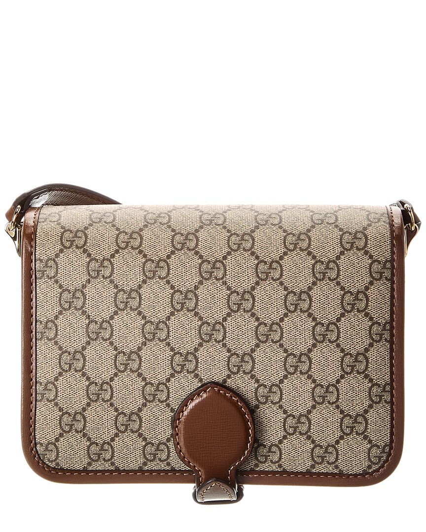 Gucci Interlocking G Mini Gg Supreme Canvas & Leather Crossbody