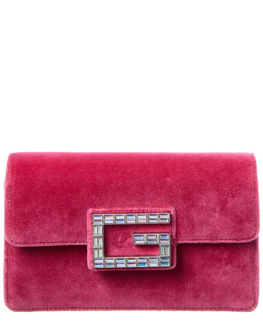 Gucci Square G Velvet Shoulder Bag (  )