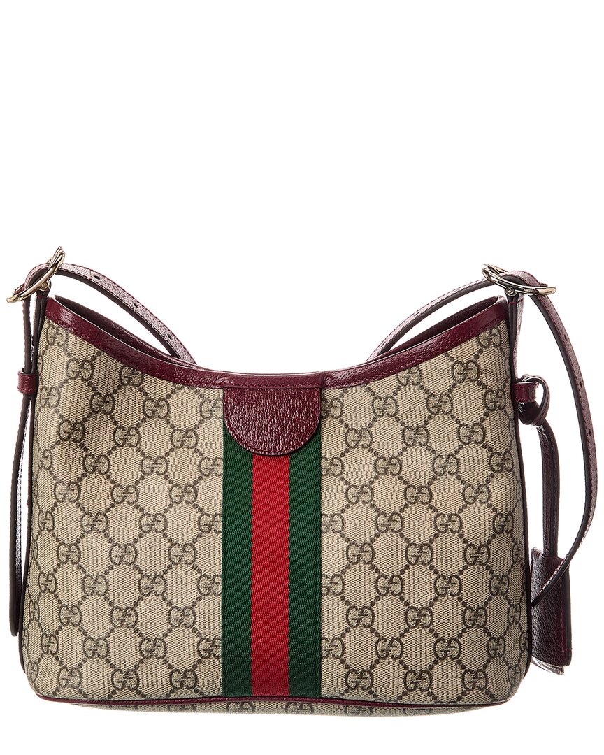Gucci Ophidia Small Gg Supreme Canvas & Leather Shoulder Bag