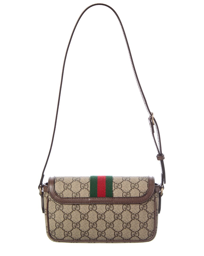 Gucci Ophidia Mini Gg Supreme Canvas & Leather Shoulder Bag