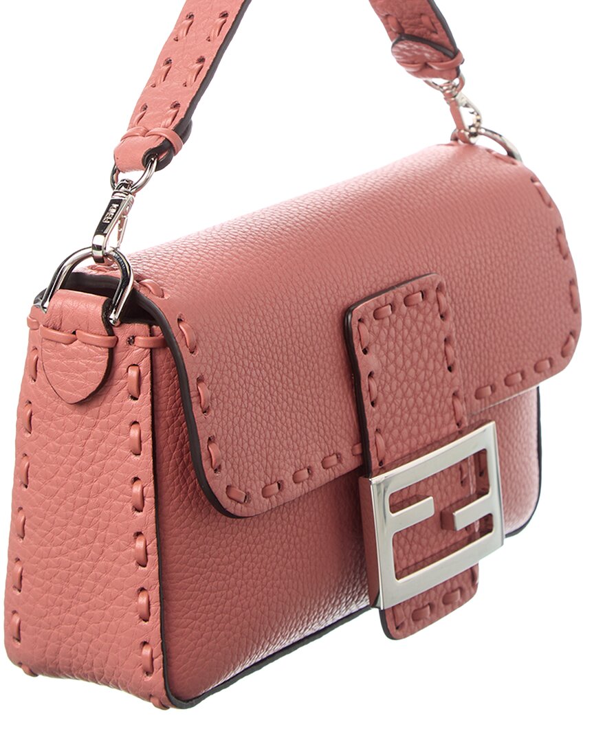 Fendi Baguette Mini Leather Shoulder Bag