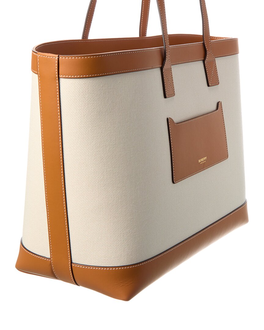 Burberry New Hampshire Canvas & Leather Tote