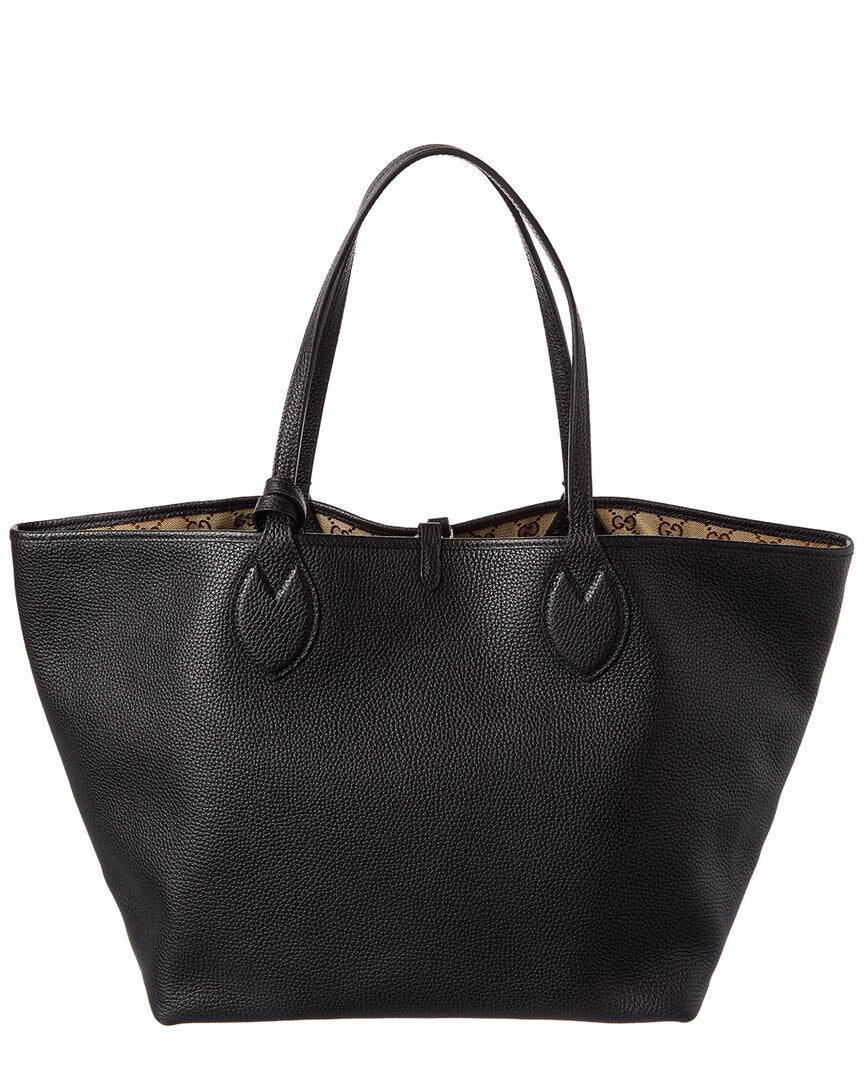 Gucci Totissima Large Reversible Leather & Gg Canvas Tote