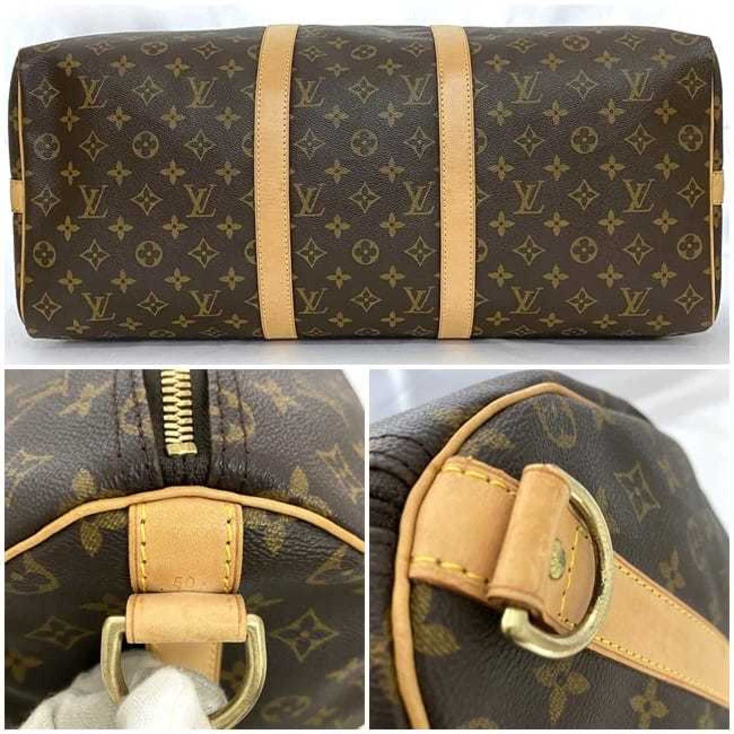 LOUIS VUITTON Keepall Bandouliere 50 Travel Handbag